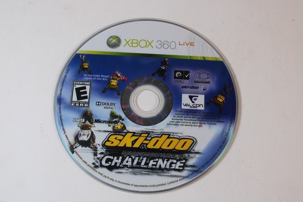 Ski-Doo: Snowmobile Challenge (Xbox 360, 2009) Game Disc Only, Tested/Works